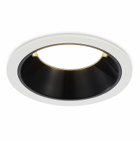 ST LUCE ST755.438.07 Св-к встр. Черный LED 1*7W 3000K 630Lm Ra80 120° IP20 D85xH45 100-240V ST755.438.07 фото