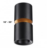 Novotech 359338 OVER NT24 000 черный Светильник накладной светодиодный IP20 LED 10W/3W 3000K 1090Лм 170-265V ARISTO 359338 фото