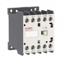 DKC Миниконтактор YON DMC009 9A 4кВт AC3 3P кат. 12В DC 1НО DMC009-3C10D012 фото