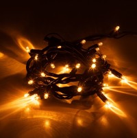 ЭРА Гирлянда ERAPS-NZ1 светодиодная новогодняя уличная нить 3 м желтая 30LED Б0060543 фото