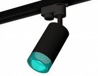 Комплект трекового светильника XT6323083 SBK/BL черный песок/голубой MR16 GU5.3 (A2521, C6323, N6153) XT6323083 фото