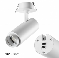 Novotech 359221 SPOT NT23 000 белый Светильник встраиваемый с перекл. цв. температуры, мощности IP20 LED 3000К\4000К\6000К 5W/9W/13W 220V NAIL 359221 фото