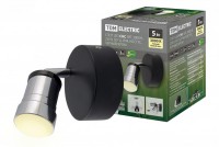 TDM Спот LED СНС 5Вт, 3000 K, 230 В, 50 Гц, IP44, Костус, черный/хром SQ0358-0228 фото