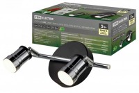 TDM Спот LED СНС 2х5Вт, 3000 K, 230 В, 50 Гц, IP44, Костус, черный/хром SQ0358-0229 фото