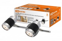 TDM Спот СНС 2х50Вт, GU10, 230 В, 50 Гц, IP44, Канна, черный/хром/никель SQ0358-0226 фото