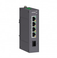 DKC Промышленный неуправляемый коммутатор, 1×100Base-X, SFP слот: 4× 10/100Base-T(X) портов RJ45, 12-48В DC/18-30В AC, с резервированием N1000-1SFP4T-P2 фото