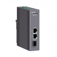DKC Промышленный медиаконвертер, 3-х портовый, 1х100Base-X SFP слот, 2х10/100Base-T(X) портов RJ45, 12-48В DC/18-30В AC, с резервированием N1100-1SFP2T-P2 фото