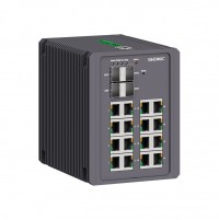 DKC Промышленный управляемый коммутатор, 4×100Base-FX, 1000Base-X SFP слота: 16×10/100/1000Base-T(X) портов RJ45, консольный порт Mini USB, поддержка N2000-4GX16GEPN-P1 фото