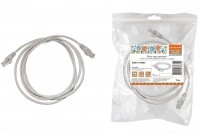 TDM Патч-корд народный U/UTP Cat 5e 4PR 24AWG PVC, литой 1 м, серый SQ0115-0002 фото