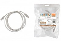 TDM Патч-корд народный U/UTP Cat 5e 4PR 24AWG PVC, литой 1,5 м, серый SQ0115-0003 фото