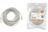 TDM Патч-корд народный U/UTP Cat 5e 4PR 24AWG PVC, литой 15 м, серый SQ0115-0009 фото