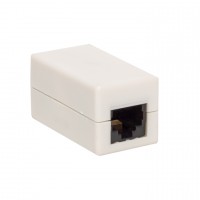 EKF Адаптер проходной TERACOM Cat.5E неэкранированный RJ45-RJ45 белый TRC-INLC-2RJ45-5EUTP-WH фото