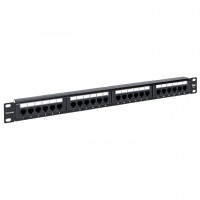 EKF Патч-панель TERACOM 19'' Cat.5E 1U неэкранированная UTP 24 порта RJ-45 110 IDC с органайзером TRC-PPNL-5EUTP-C1U24 фото