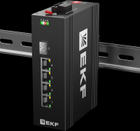 Промышленный неуправляемый коммутатор U-1GX/SFP-4GTP, 1 порт 1000Base-X SFP, 4 порта 10/100/1000Base-T(X) RJ45 c PoE, монтаж на динрейку TSX EKF TSX-U-1GX/SFP-4GTP фото