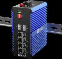 Промышленный неуправляемый коммутатор U-2GX/SFP-8GTP, 2 порта 1000Base-X SFP, 8 портов 10/100/1000Base-T(X) RJ45 c PoE, монтаж на динрейку TSX EKF TSX-U-2GX/SFP-8GTP фото