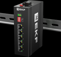 Промышленный неуправляемый коммутатор U-5GT, 5 портов 10/100/1000Base-T(X) RJ45, монтаж на динрейку TSX EKF TSX-U-5GT фото