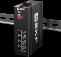 Промышленный неуправляемый коммутатор U-8GTP, 8 портов 10/100/1000Base-T(X) RJ45 c PoE, монтаж на динрейку TSX EKF TSX-U-8GTP фото