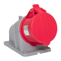 Розетка стационарная наружная 124 3Р+РЕ 32А 380В IP44 EKF PROXIMA ps-124-32-380-PRO фото