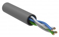 ITK Витая пара U/UTP 5E 2х2х24AWG PVC серый (305м) РФ/С LC1-C5E02-111-S-R фото