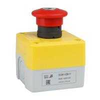 КЭАЗ Пост кноп авар стоп OptiSignal D22 C5-BK-1-ESK-11 1НО+1НЗ с ключом XALK188E 338524 фото