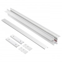 Novotech 135229 SHINO NT23 000 белый Шинопровод для встраиваемого монтажа в ГКЛ (заглушки 2шт, прямые соединители 2шт, крышка из пластика) IP20 48V FL 135229 фото