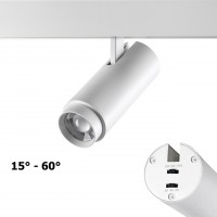 Novotech 359206 SHINO 000 белый Трековый светильник для низков. шинопровода с переключ. цветовой температуры и мощности IP20 LED 3000К\4000К\6000К 5W/ 359206 фото