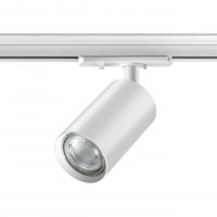 Novotech 370962 PORT белый Светильник однофазный двухжильный трековый GU10 50W 220V PIPE 370962 фото