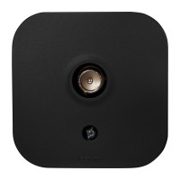 Legrand Quteo IP20 Чёрный матовый Розетка TV (телевизионная) 