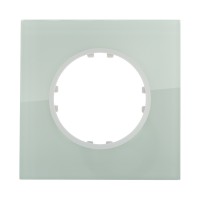 Ecoplast LK Vintage QUADRO Рамка 1-постовая квадрат из натурального светлого стекла 884111-1 фото