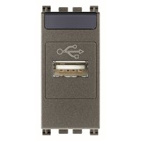 Vimar Розетка информационная USB, Metal 19345.M фото