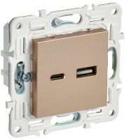 IEK SKANDY Песочный Розетка USB A+C 3,1А SK-R14Sa SK-U22-D31-K98 фото