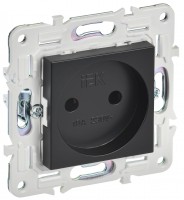 IEK SKANDY Черный Розетка б/з 10А SK-R02Bl SK-R10-10-K02 фото