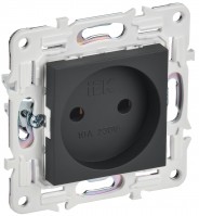IEK SKANDY Графит Розетка б/з 10А SK-R02G SK-R10-10-K53 фото