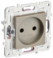 IEK SKANDY Шампань Розетка б/з 10А SK-R02Sh SK-R10-10-K37 фото