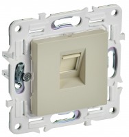 IEK SKANDY Бежевый Розетка компьютерная RJ45 кат.6 SK-K02B SK-K10-2-K10 фото
