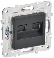 IEK SKANDY Титан Розетка компьютерная двойная RJ45 кат.5E SK-K03T SK-K20-1-K48 фото