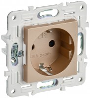 IEK SKANDY Песочный Розетка с/з с защитными шторками 16А б/к SK-R06Sa SK-R14-16-1-K98 фото