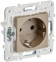 IEK SKANDY Шампань Розетка с/з с защитными шторками 16А б/к SK-R06Sh SK-R14-16-1-K37 фото