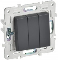 IEK SKANDY Титан Выключатель 3-клавишный 10А SK-V11T SK-V30-0-10-K48 фото