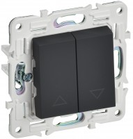 IEK SKANDY Графит Выключатель жалюзи 10А SK-V12G SK-V15-0-10-K53 фото