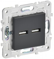IEK SKANDY Титан Розетка USB A+A 3,1А SK-R15T SK-U21-D31-K48 фото