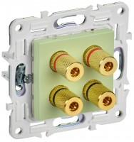 IEK SKANDY Мятный Аудиорозетка 4-ая SK-A01G SK-S40-K06 фото