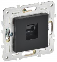 IEK SKANDY Черный Розетка компьютерная RJ45 кат.6 SK-K02Bl SK-K10-2-K02 фото