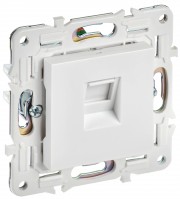 IEK SKANDY Арктический белый Розетка компьютерная RJ45 кат.6 SK-K02W SK-K10-2-K01 фото