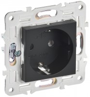 IEK SKANDY Черный Розетка с/з без защитных шторок 16А SK-R05Bl SK-R11-16-K02 фото