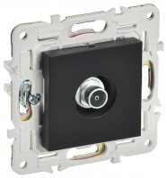 IEK SKANDY Черный Розетка TV оконечная SK-A12Bl SK-A10-O-K02 фото