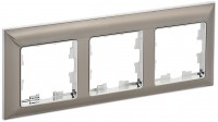 IEK BRITE Рамка 3-мест. РУ-3-Бр хром/никель BR-M32-12-4-K23 фото
