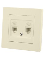 TDM Розетка двойная телефонная RJ11 сл. кость 