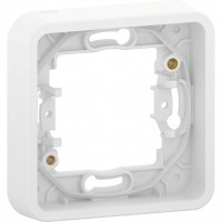 Schneider Electric Mureva Styl Бел Рамка 1-ая без винтов IP55 MUR39107 фото