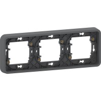 Schneider Electric Mureva Styl Антрацит Рамка 3-ая, горизонтальная, IP55 MUR34109 фото